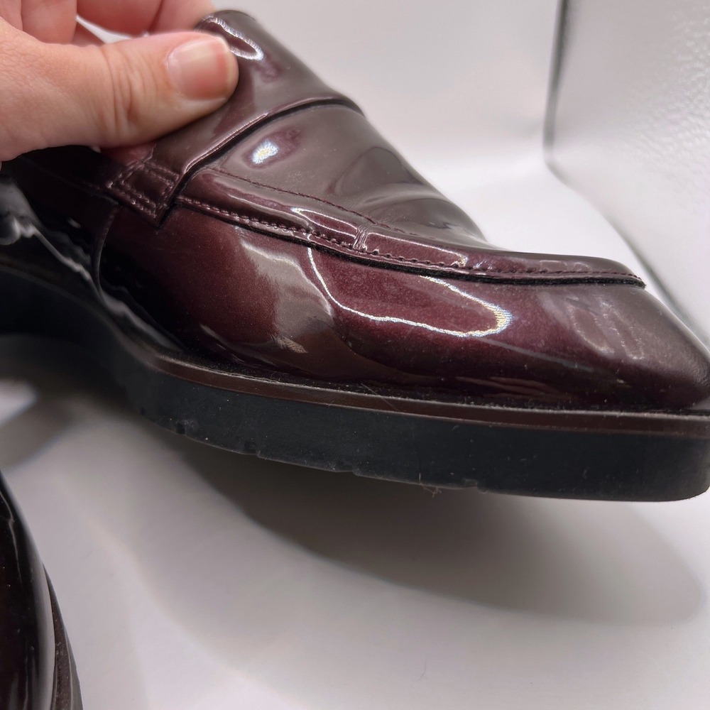 Kelly & Katie Loafers Women's US 8.5 Burgundy Leather Slip On Shoes Academia - Picture 5 of 9